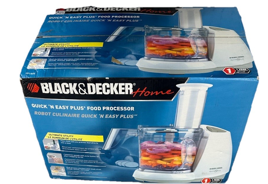 BLACK & DECKER Quick N Easy Plus Food Processor FP1450 OPEN BOX NEW