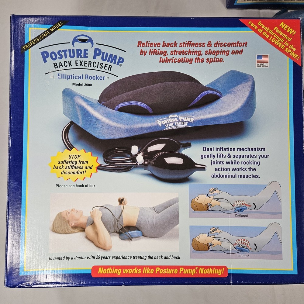 Posture Pump Elliptical Rocker 2000 & Neck Pump 1100 SX With Boxes