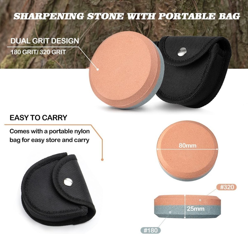 Camping Axe 17" Camping & Survival Hatchet W/ Sheath & Sharpening Stone Camping
