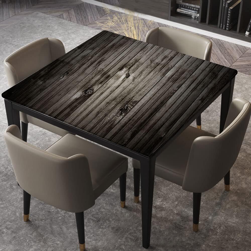 Square TableCloth Elastic Edged Fitted Table Cover Waterproof 100% Polyester