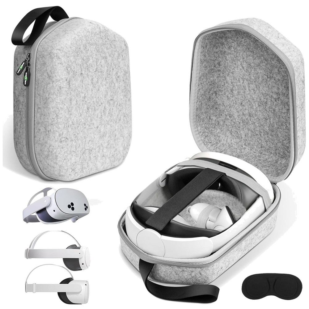Compact Case for Oculus Quest 2/3S - Stylish Organization & Protection