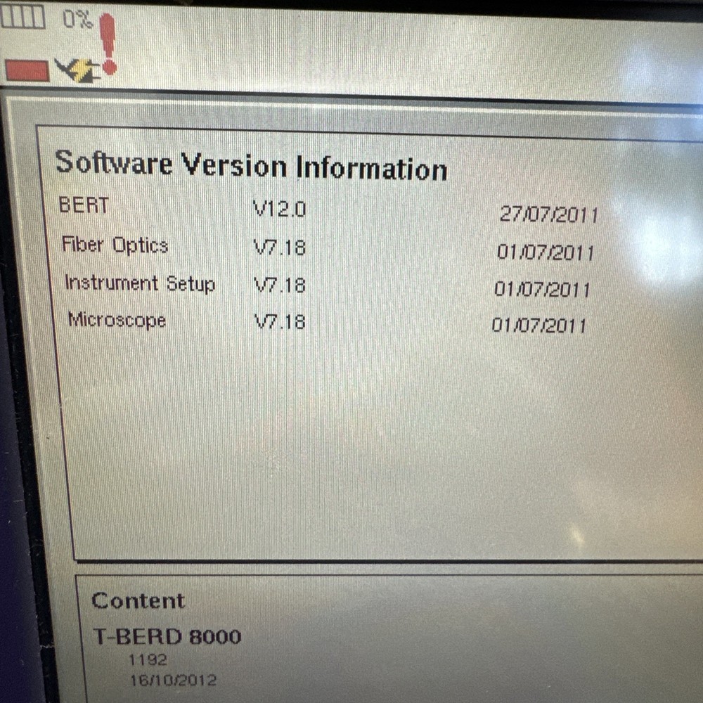 VIAVI/JDSU MT8000 With Bert Module