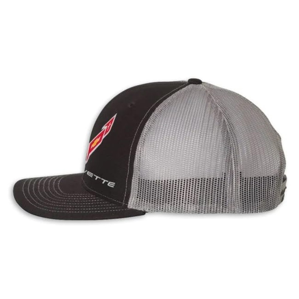 SR1 Performance C8 Corvette Snapback Hat - Chevy Structured Mesh Back Cap