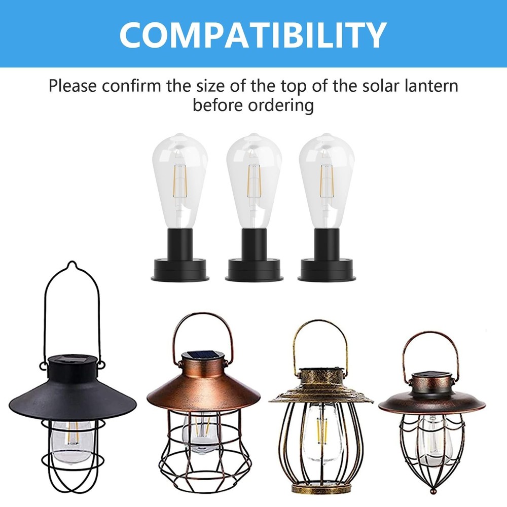 Replacement Solar Light Parts,Waterproof Solar Lanterns Replacement Accessori...