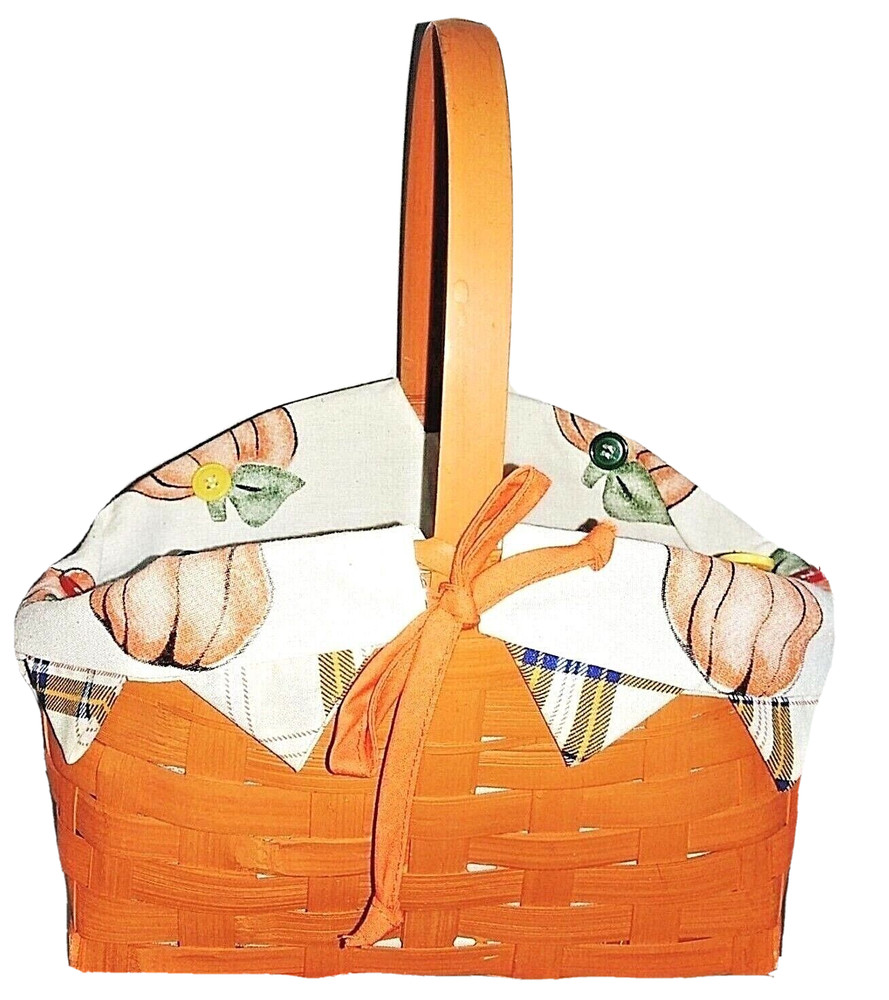 FALL BASKET PUMPKIN LINED