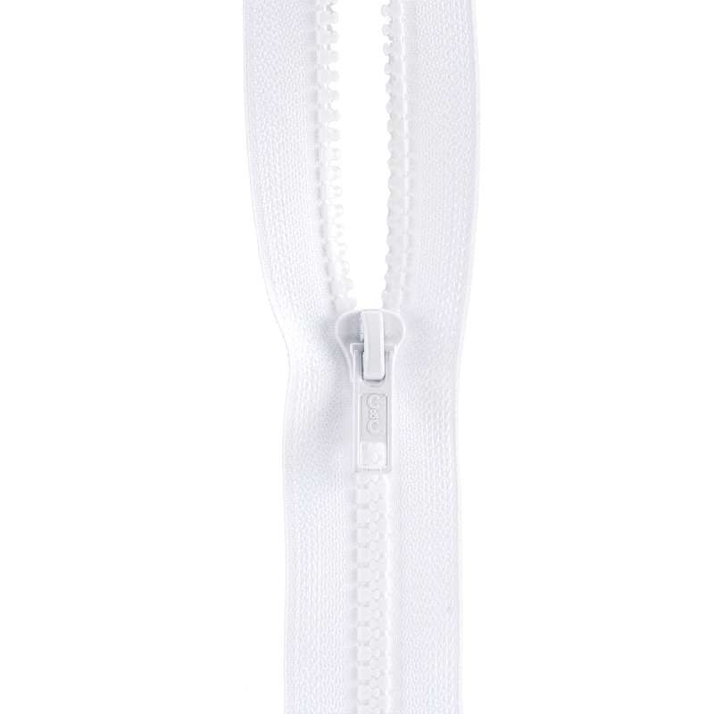 Sport Separating Zipper 18" White
