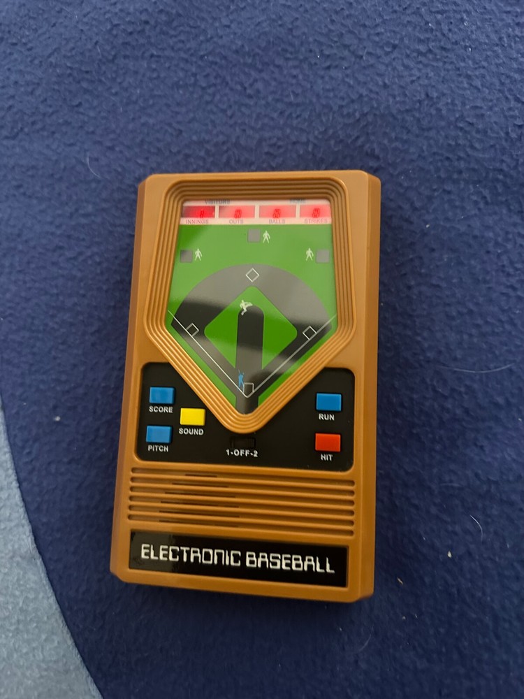 mattel handheld baseball game tested works