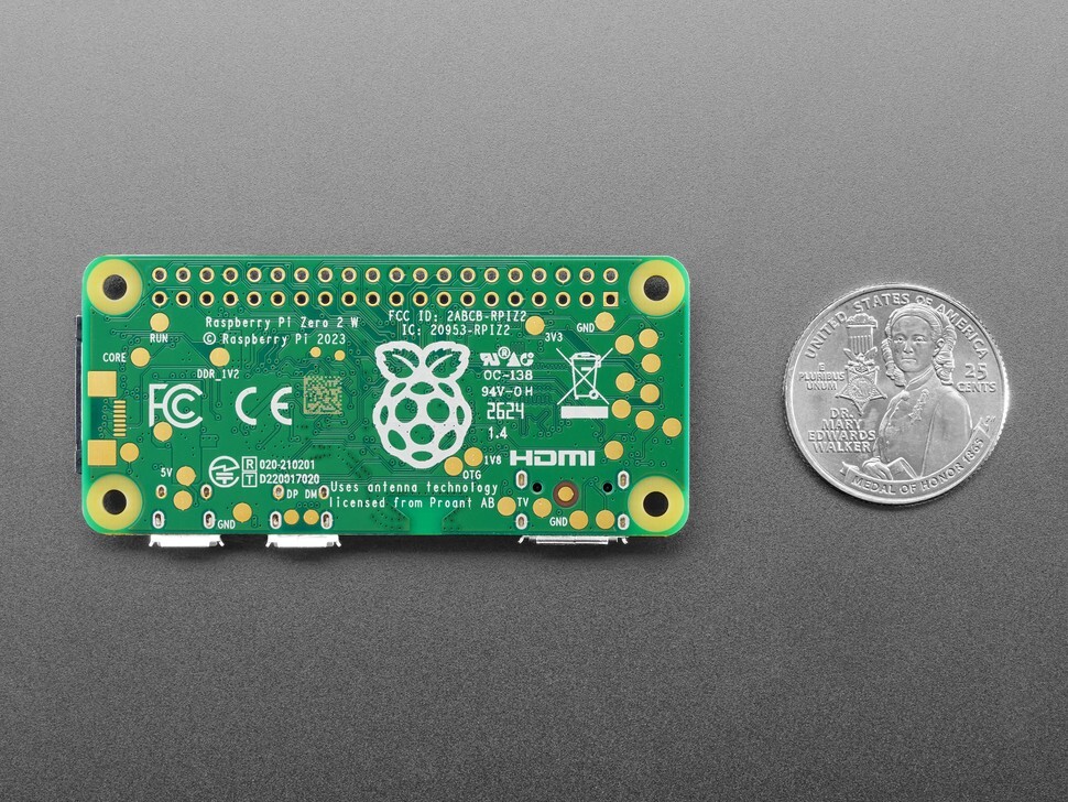 Raspberry Pi Zero 2 W Single Board Computer - RP3A0-AU, Bluetooth (SC1176) 🇺🇸