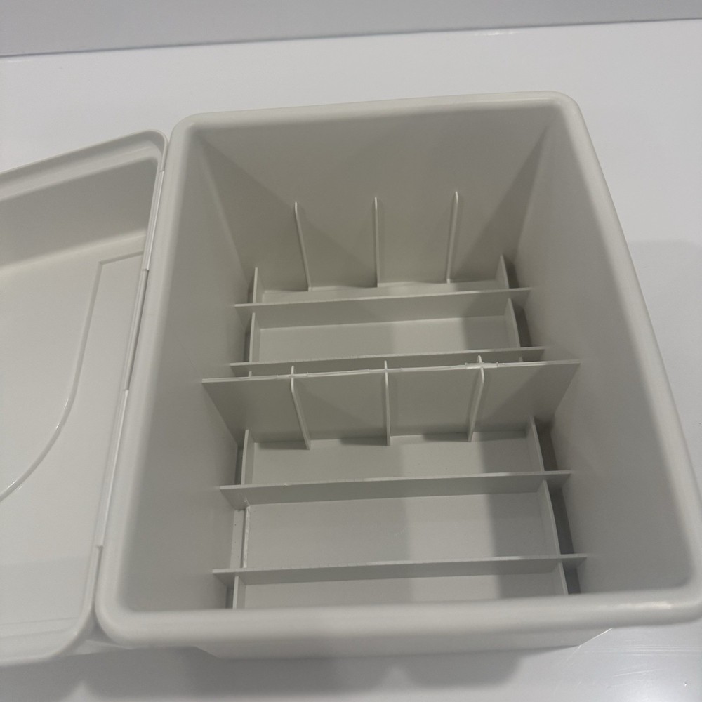 Fellowes Multi Media Organizer Storage Box CD Diskette Case w Lid