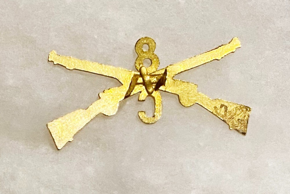 Pre-WWI C Company 8th Infantry Collar Device