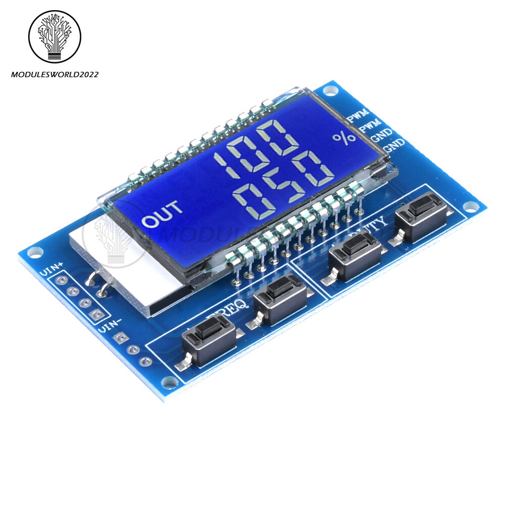 PWM Pulse Frequency Duty Cycle Square Wave Adjustable Module Signal Generator