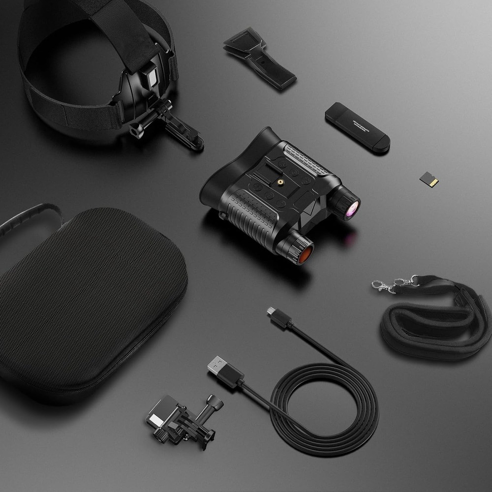 Complete Package Night Vision Binoculars + Helmet Mount