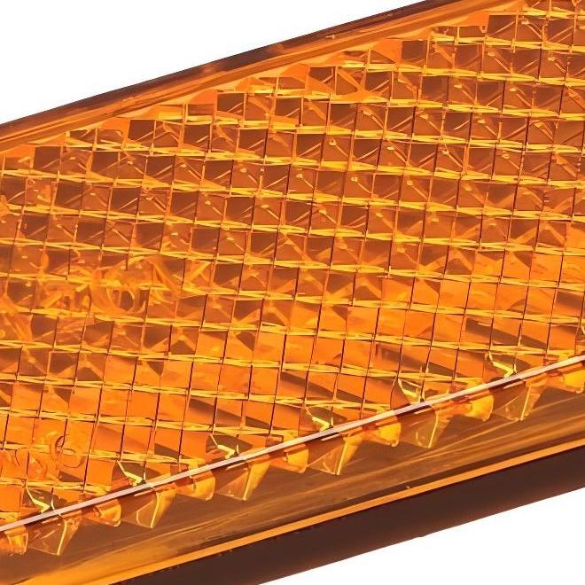 Reflector 95x25mm orange self-adhesive