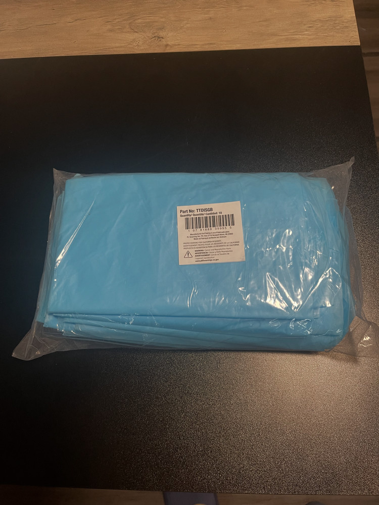 10x Disposable Blue Isolation Gowns – PPE Thumb Loop | Bulk Pricing Available