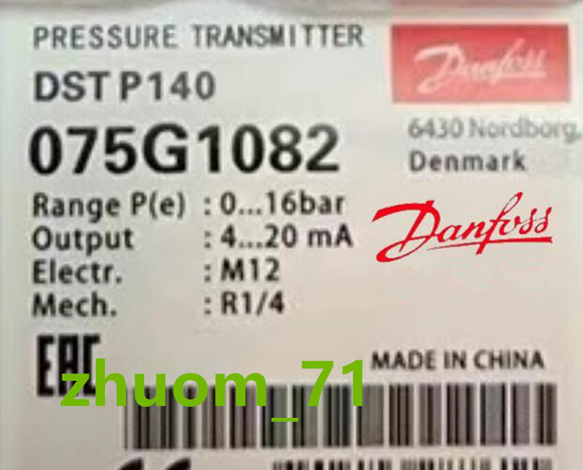 1PC Danfoss DSTP140 pressure transmitter 075G1082