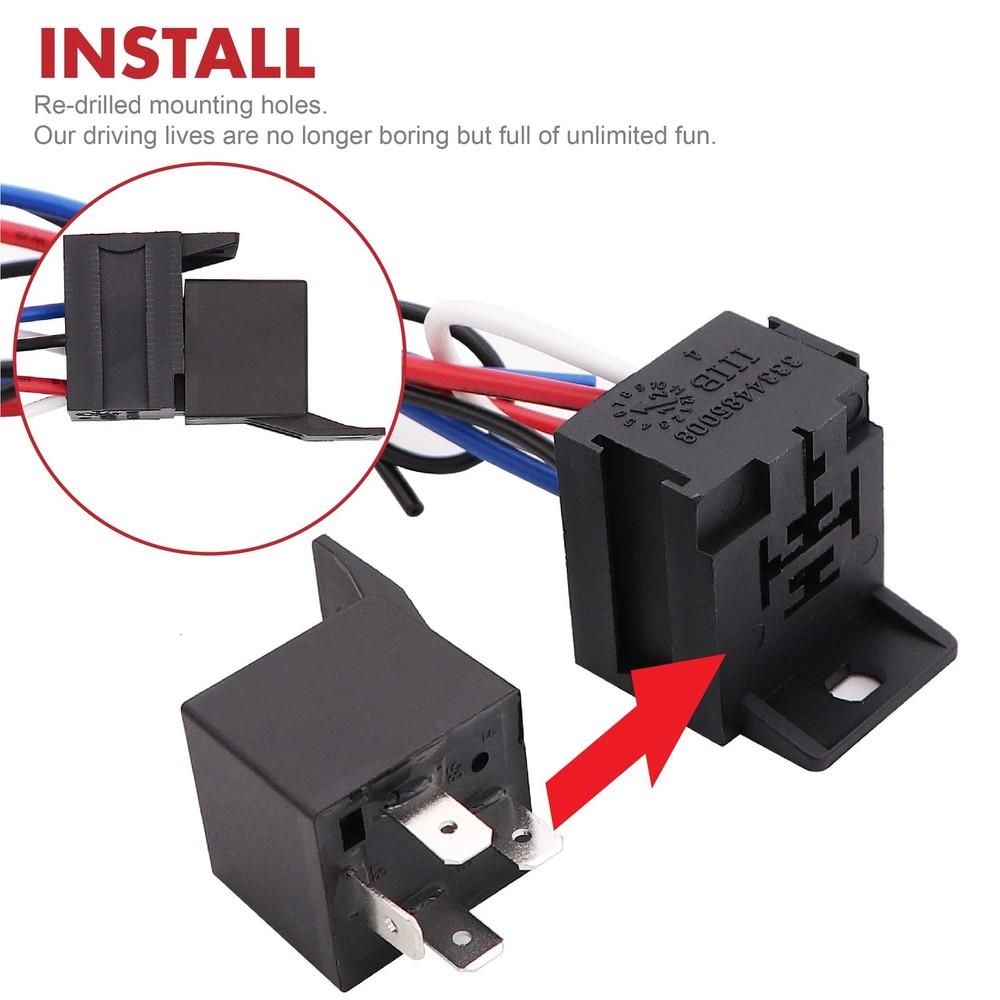 Ignition Switch Panel Kit 12V Engine Start Push Button 5 in 1 Ignition Contro...