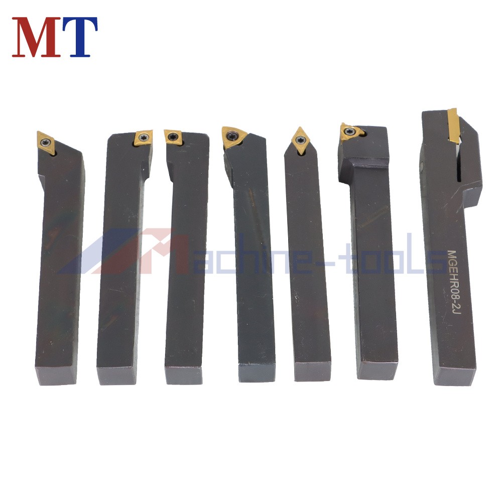 1/2"7x Carbide Indexable Turning Tool Lathe Tool Bit Thread Insert+Holder Kit