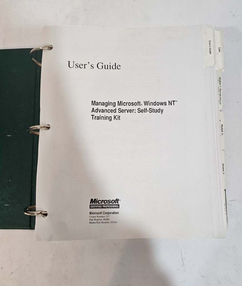 Microsoft Windows NT Advanced Server 3.1 Self Study Series w/Floppy Disks NEW