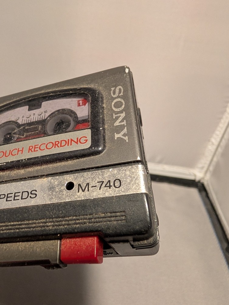 Sony M-740 Handheld MicroCassette - Corder Tape Recorder Untested