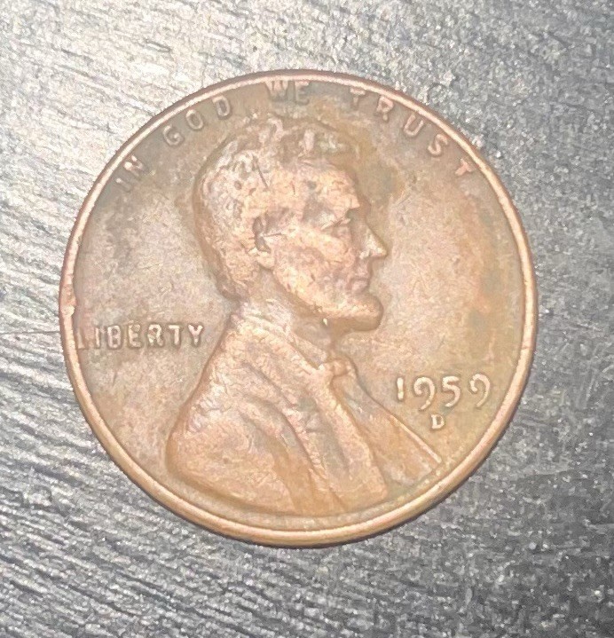 1959 D Lincoln Penny RARE  WITH Multiple ERRORS