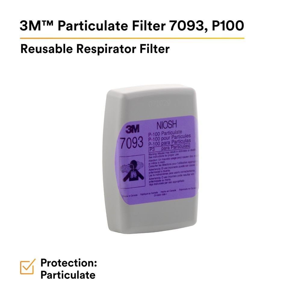 3M Particulate Filter 7093, P100