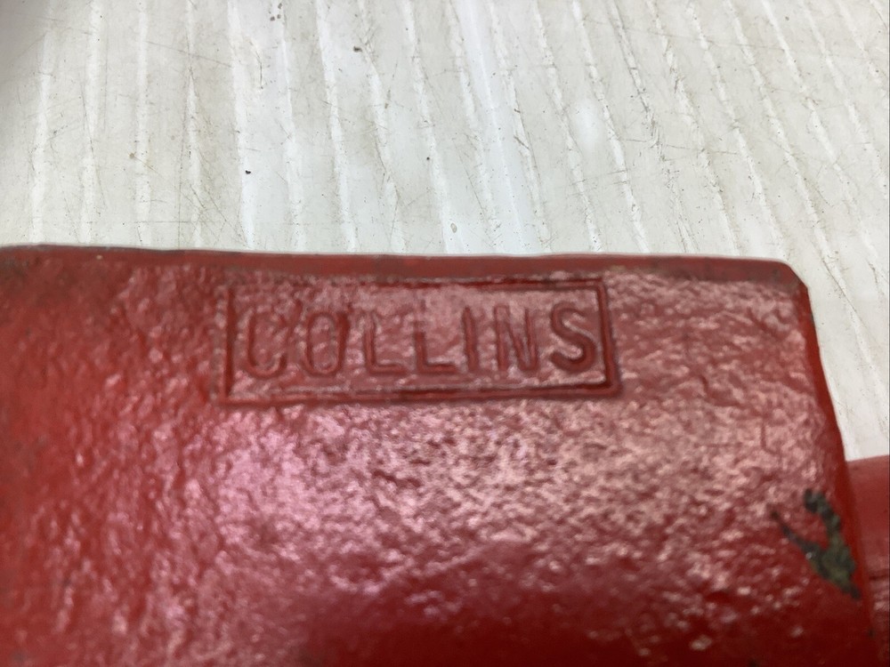 vintage Collins "connie" pattern axe red