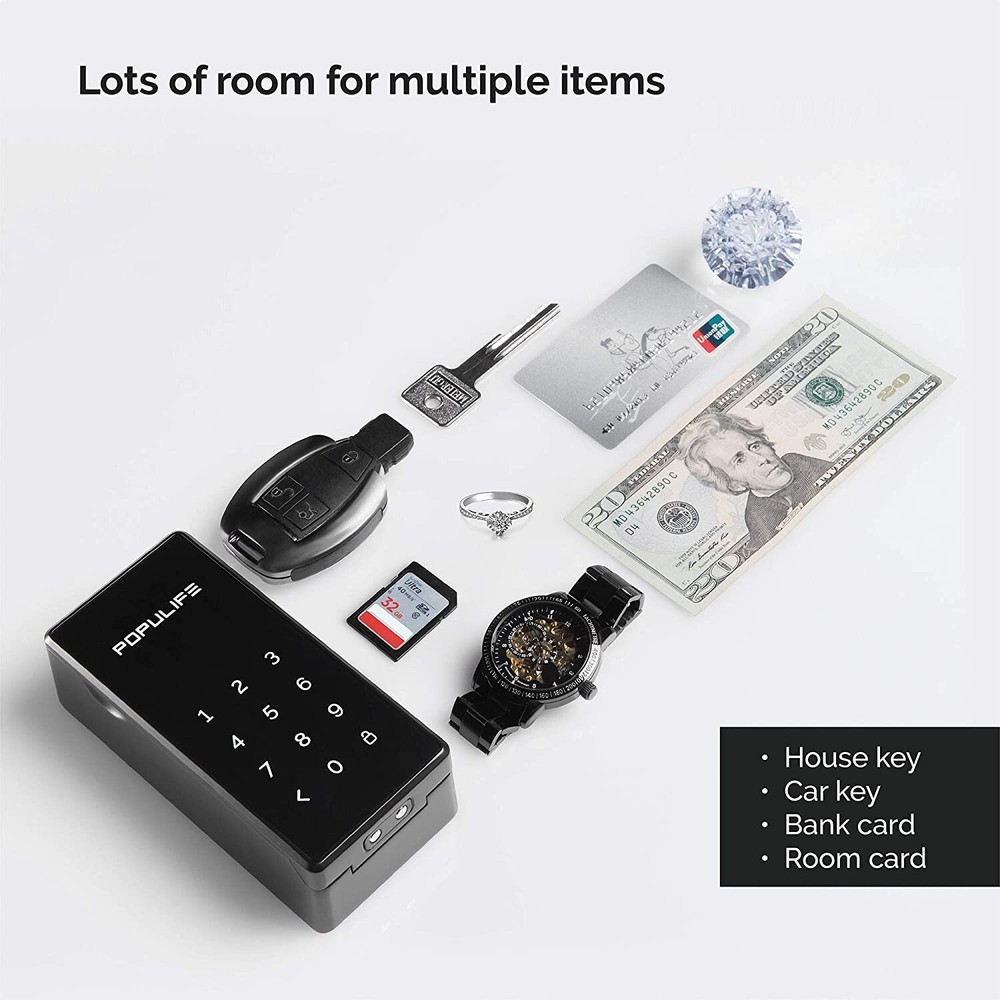 Populife Agent Home Lock Box smart Keybox Bluetooth Key Replaceable Password New