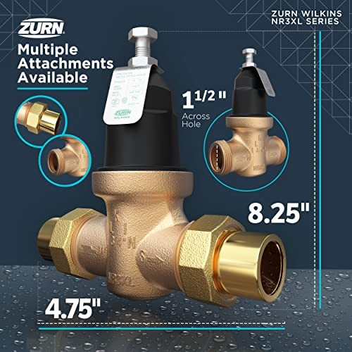 Zurn Wilkins 112-NR3XLDUC 1-1/2" NR3XL Pressure Reducing 1.5 Inch, Bronze