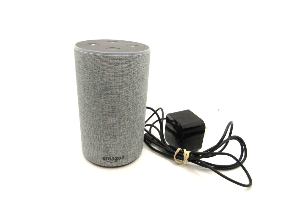 Amazon Echo (2nd Generation) Smart Assistant - Heather Grey Fabric