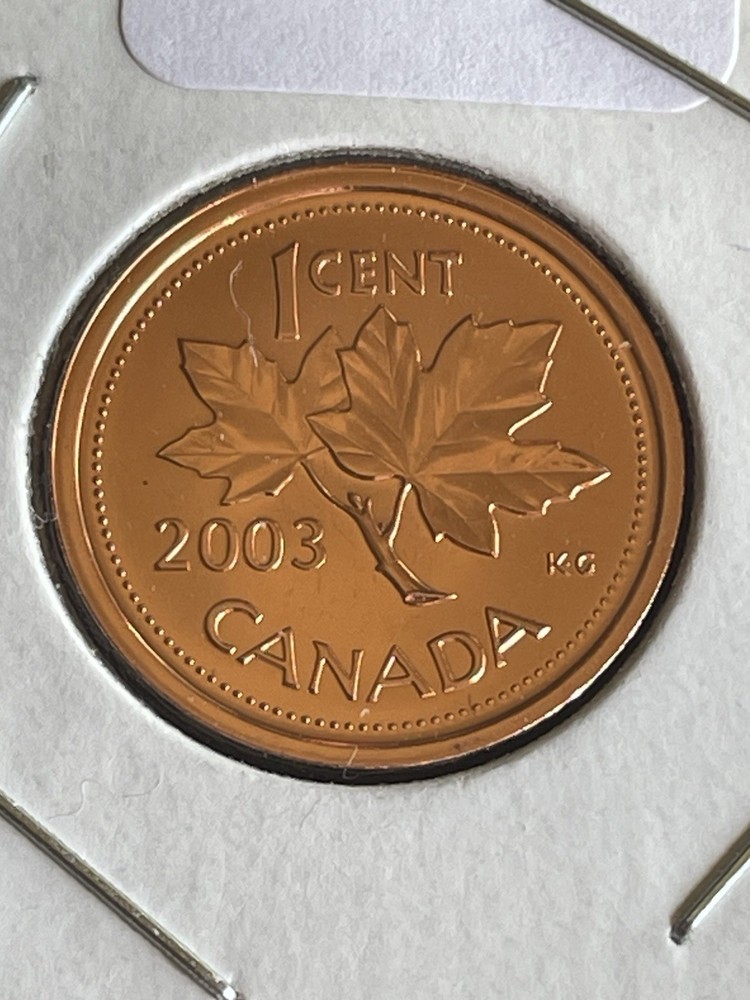 Canada 2003 One cent Choice Uncirculated red.