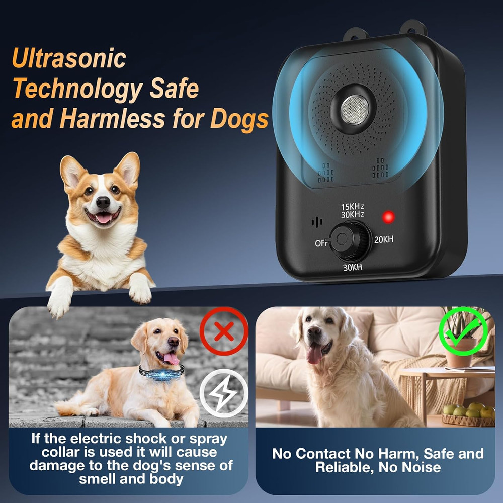 Anti Barking Devices, Auto Barking Control Devices with 3 Modes, Rechargeable Ul