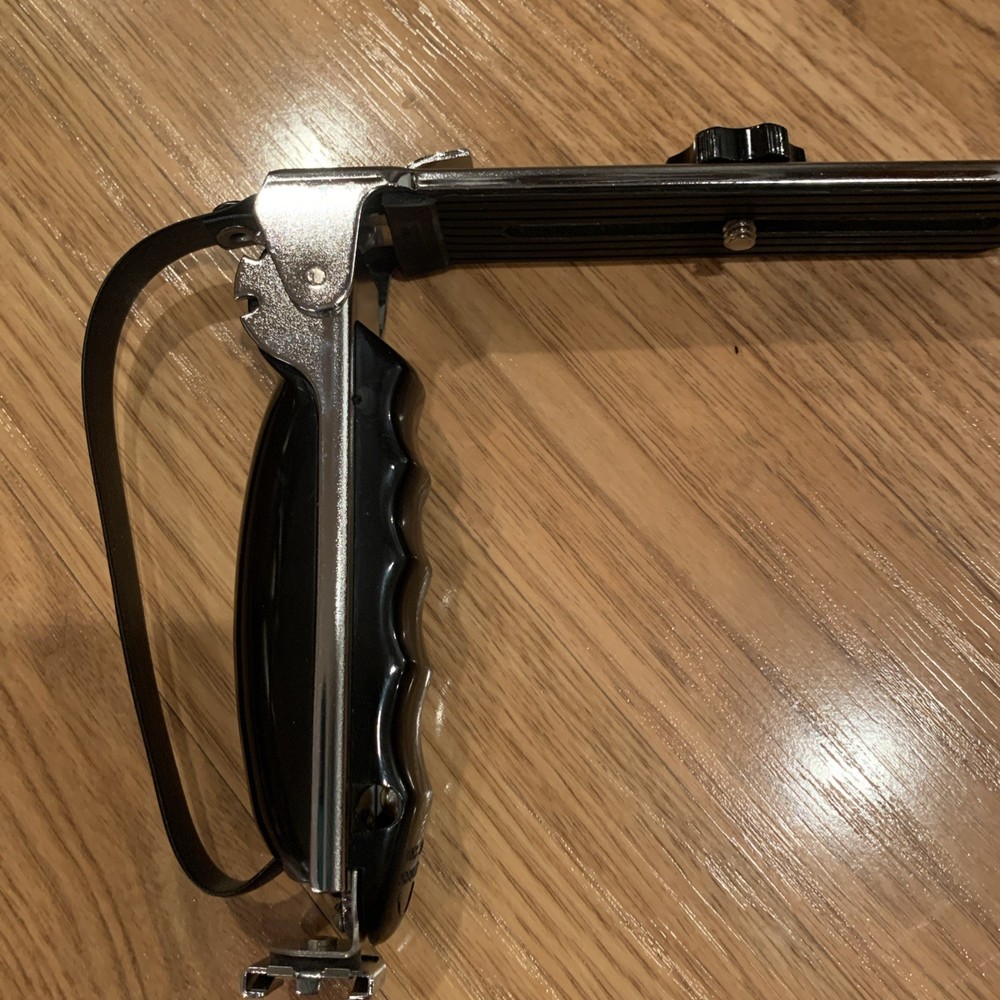 Universal Push Button Adjustable Flash Bracket and Camera Grip or Handle, exc