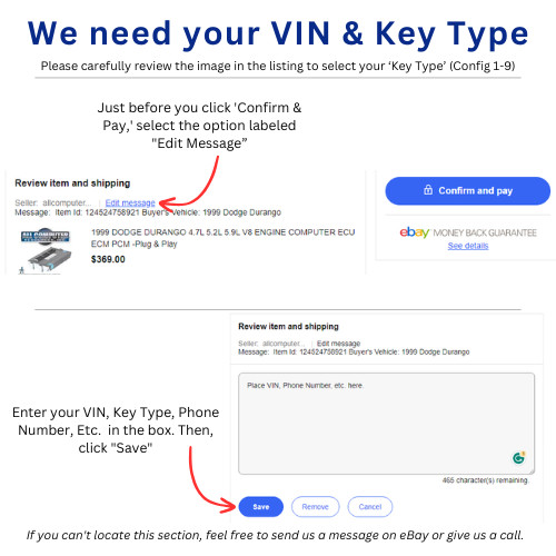 2008-2010 Dodge Charger WIN Module Wireless Ignition Node -Programmed w/Keys