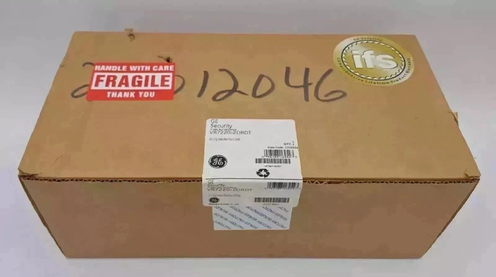 GE Security Interlogix VR7220-2DRDT 2 Ch Dig Video Rec Plus 2 Channel Data ifs