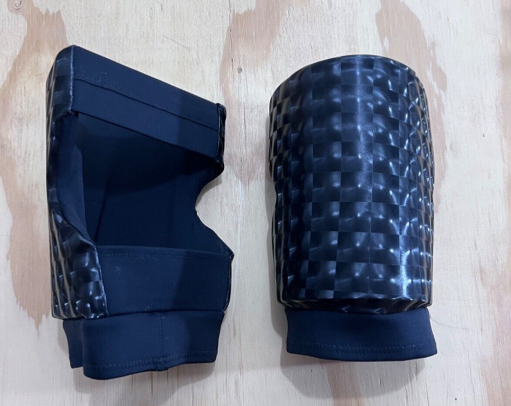 Black Bubble Spandex Large Wrestling kneepads