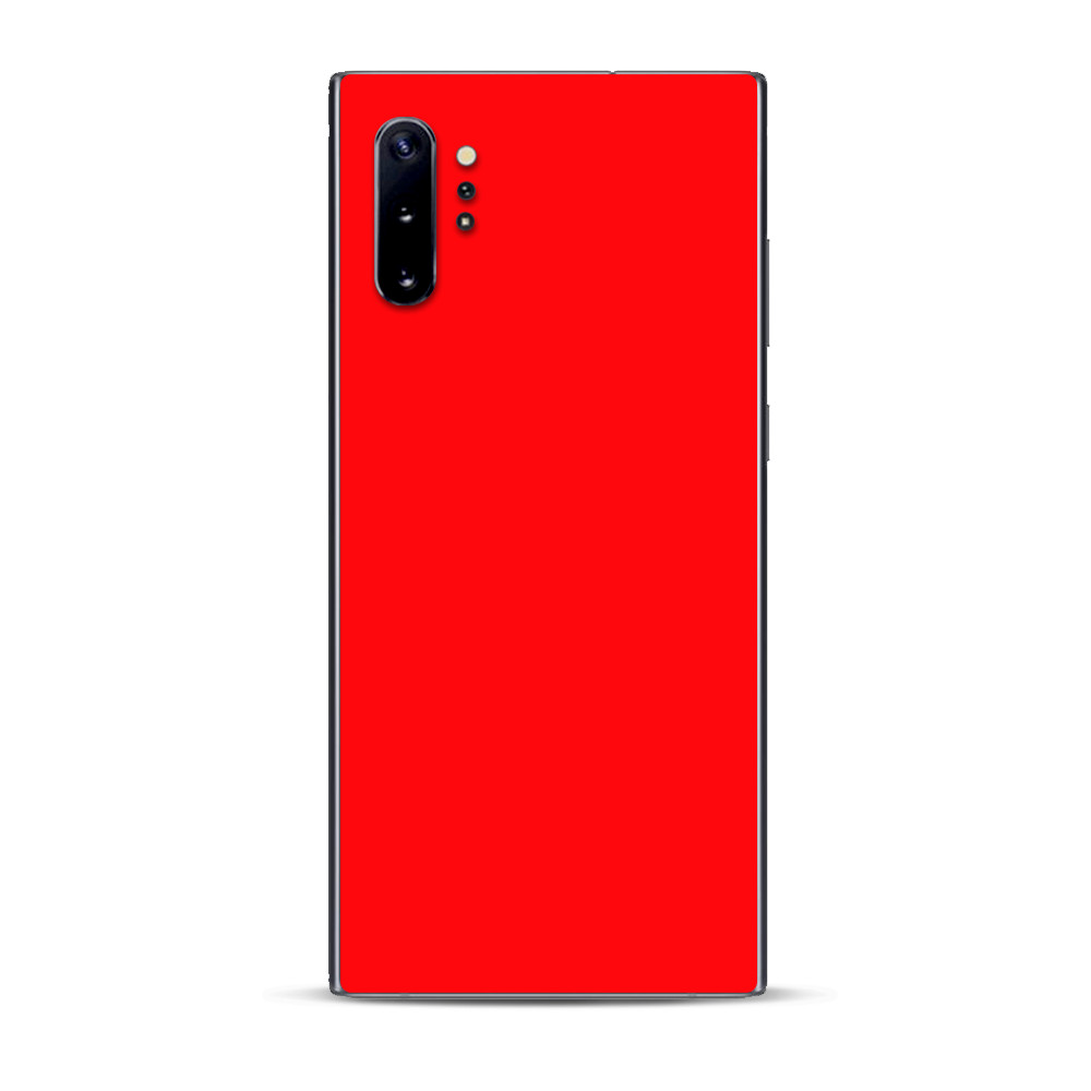 Skins Decal Wrap for Samsung Note 10 Plus Solid Red color