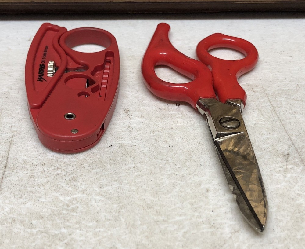 Harris Cat 5 Cable Stripper & Harris Scissors