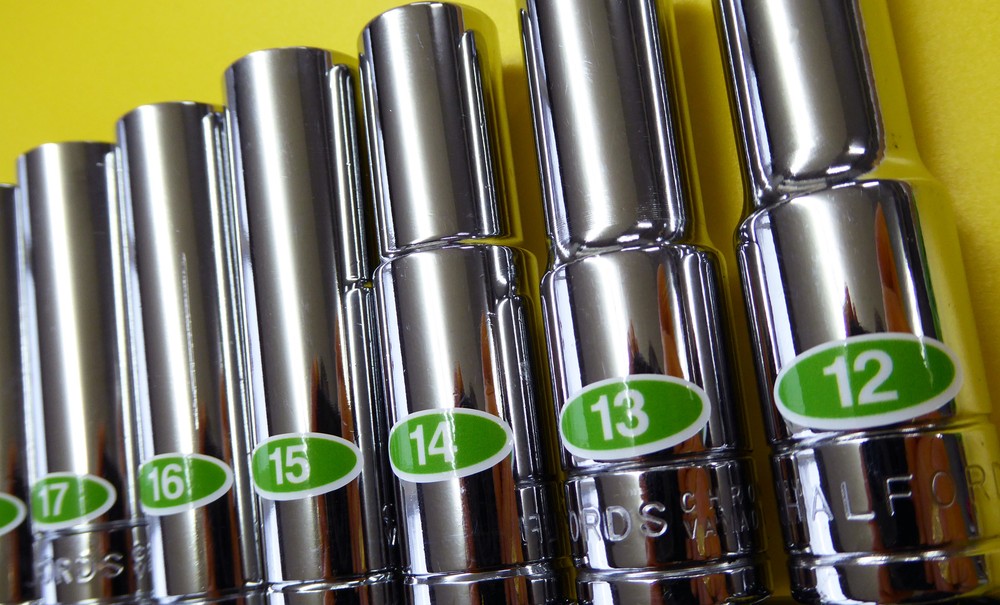 SOCKET SET IDENTIFICATION TOOL LABEL stickers METRIC, SAE,TORX DRIVE 3 sheets