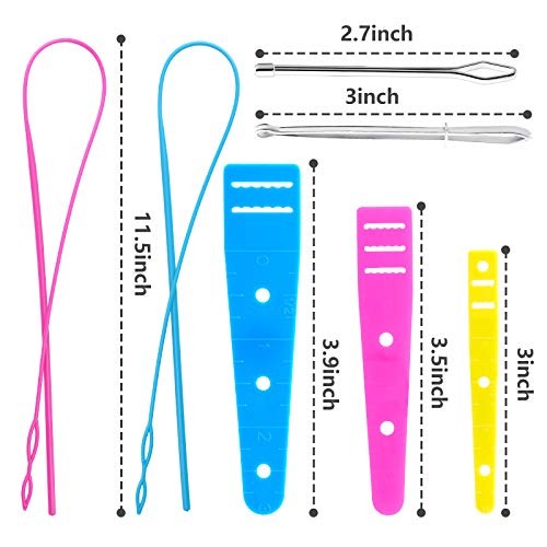 10 Pieces Bodkin Threader Drawstring Threader Set, Including 2 Flexible