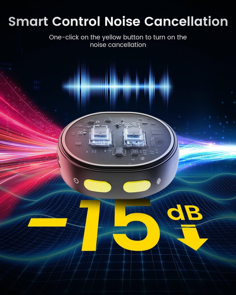 Wireless Lavalier Microphone for iPhone 15/16/17 & Android, Mini Microphone w...