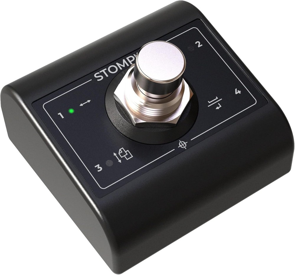 STOMP Mini Bluetooth Page Turner & App Controller - Ultra-Compact Single-Swit...