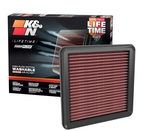 High-Flow Original Lifetime Engine Air Filter: Increase Power: Premium,