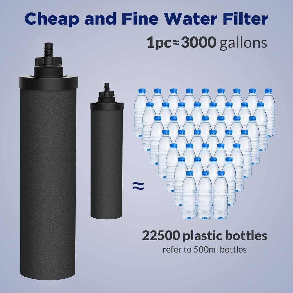 Membrane Solutions Water Filter Replacement*3 for U3 Gravity Water Filter System