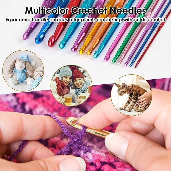 BOYE Aluminum Crochet Hooks