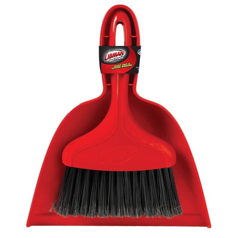 Durable Whisk Broom & Dustpan Heavy Duty Quick Clean Ups Multi-Surface New