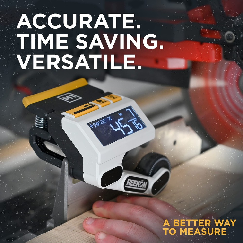REEKON M1 Caliber Measuring Tool for Miter Saws – Eliminates Need Solid Black