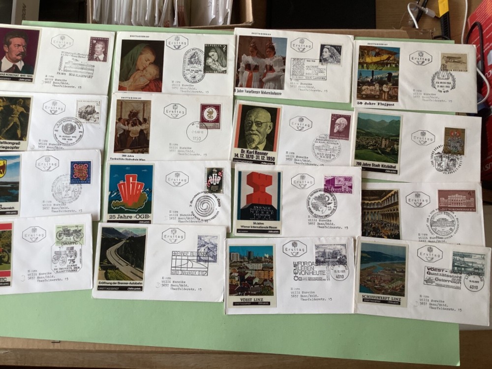 Austria  postal covers with Photo  16 items Ref A2293