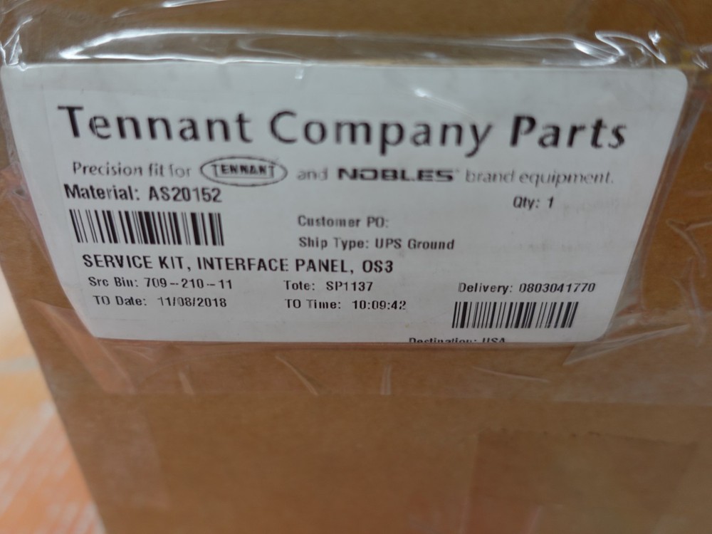 Tennant AS20152 Service Kit, Interface Panel, OS3