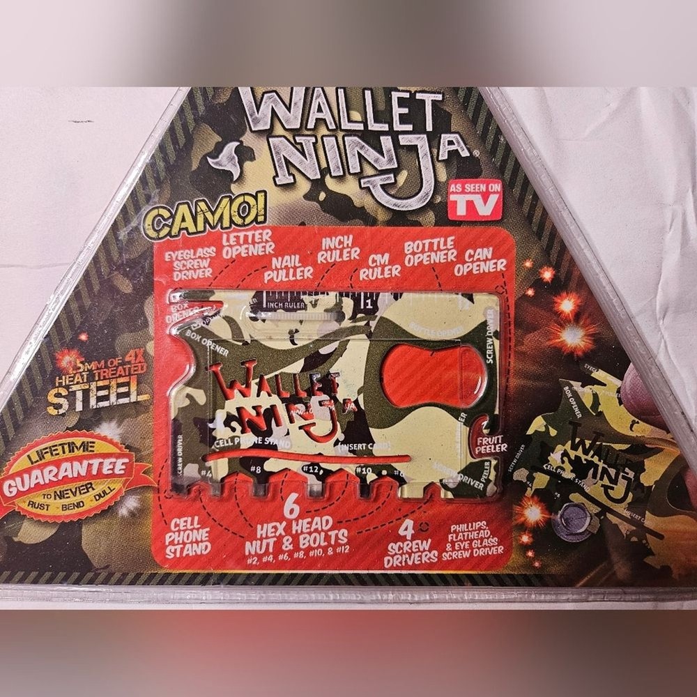 Wallet Ninja Camo Multi-Tool New