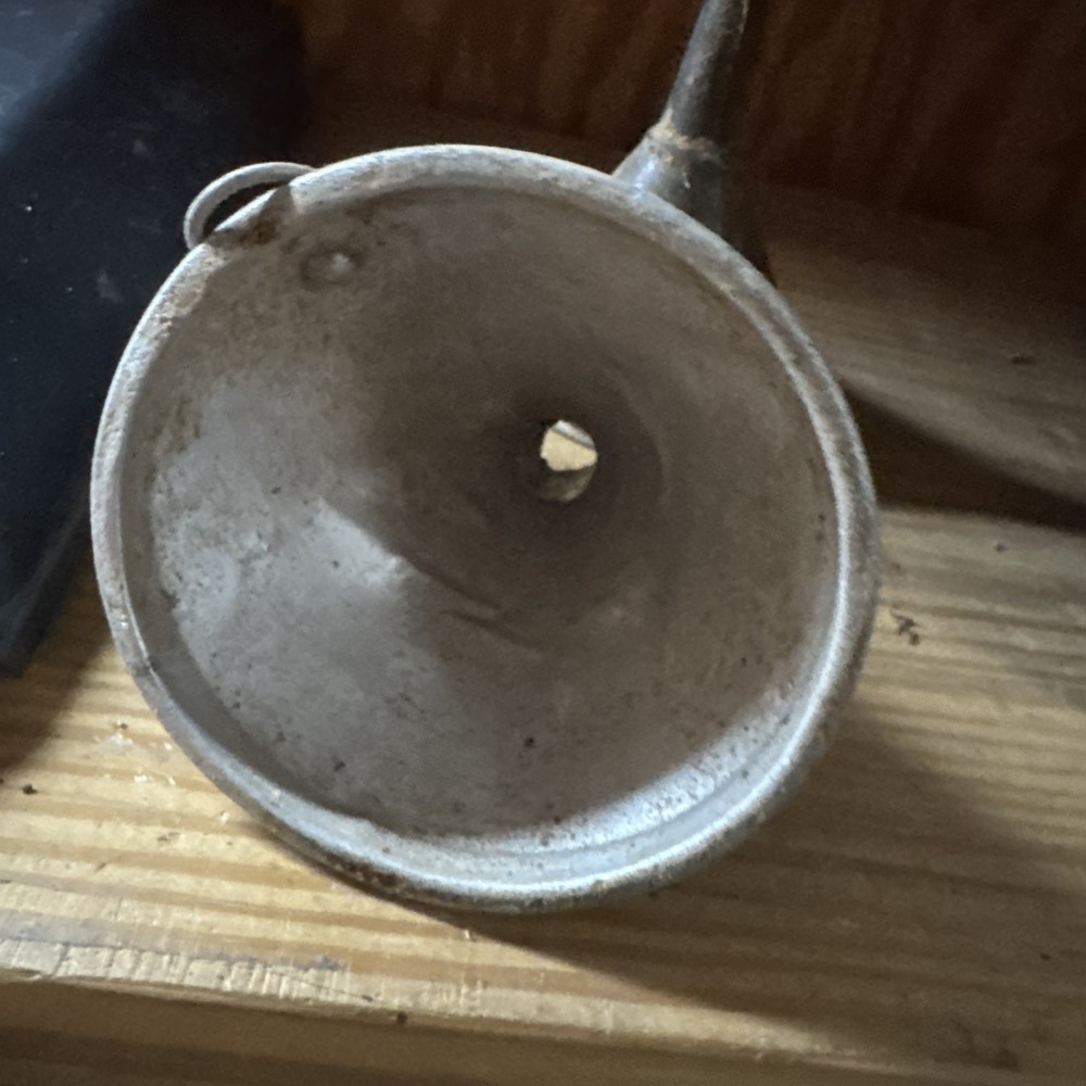 6 Galvinized Funnels All Different Sizes